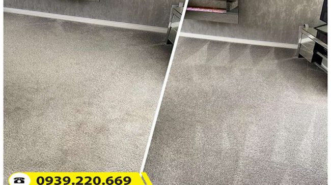 Hình ảnh trước và sau khi sử dụng dịch vụ giặt thảm tại Quận 5