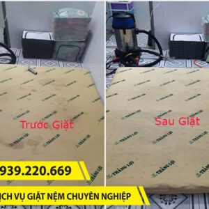 Trước và sau khi sử dụng dịch vụ vệ sinh nệm tại Hồ Chí Minh