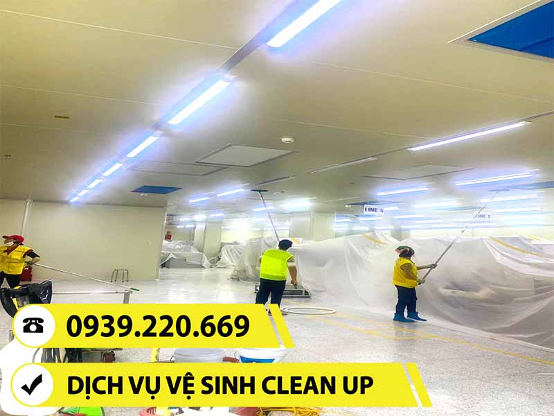 Liên hệ Clean Up sử dụng các dịch vụ vệ sinh công nghiệp uy tín, giá tốt