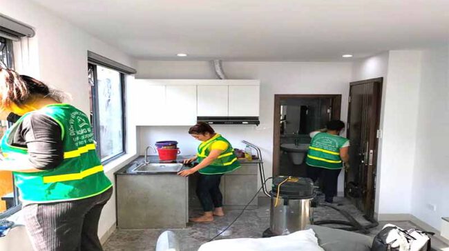 Clean Up - Dịch vụ vệ sinh công nghiệp sau xây dựng tại Nhà Bè uy tín