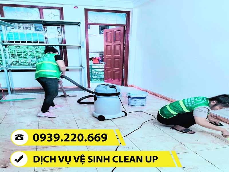 Từng hạng mục, vấn đề về vệ sinh, làm sạch đều được Clean Up thực hiện cẩn thận