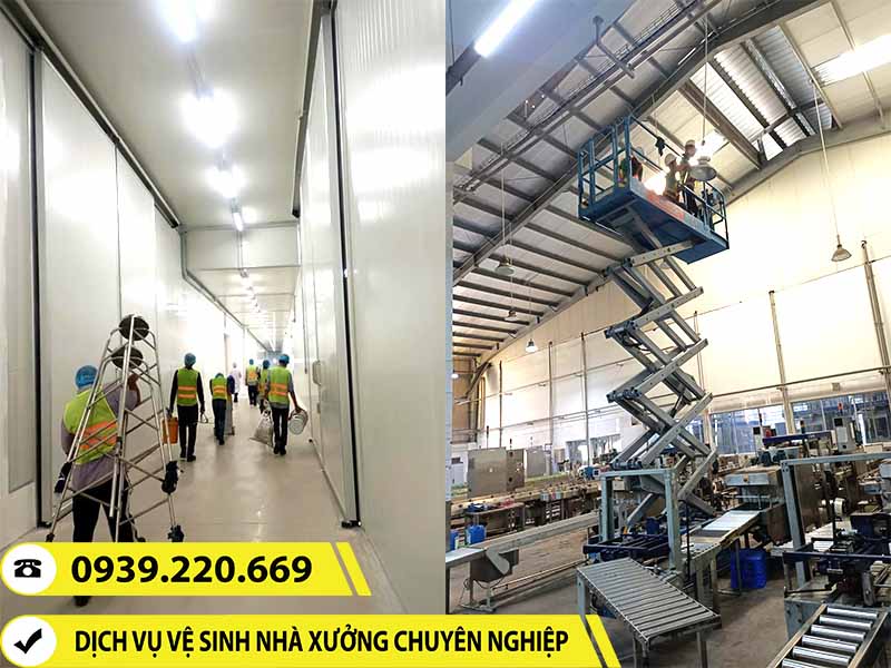 Liên hệ Clean Up sử dụng dịch vụ vệ sinh nhà xưởng tại KCN Đồng An giá rẻ, được cam kết về chất lượng, tiến độ