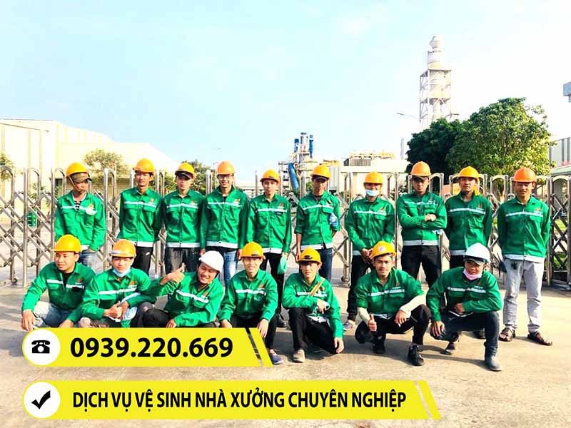 Dịch vụ vệ sinh nhà xưởng tại KCN Đồng An 