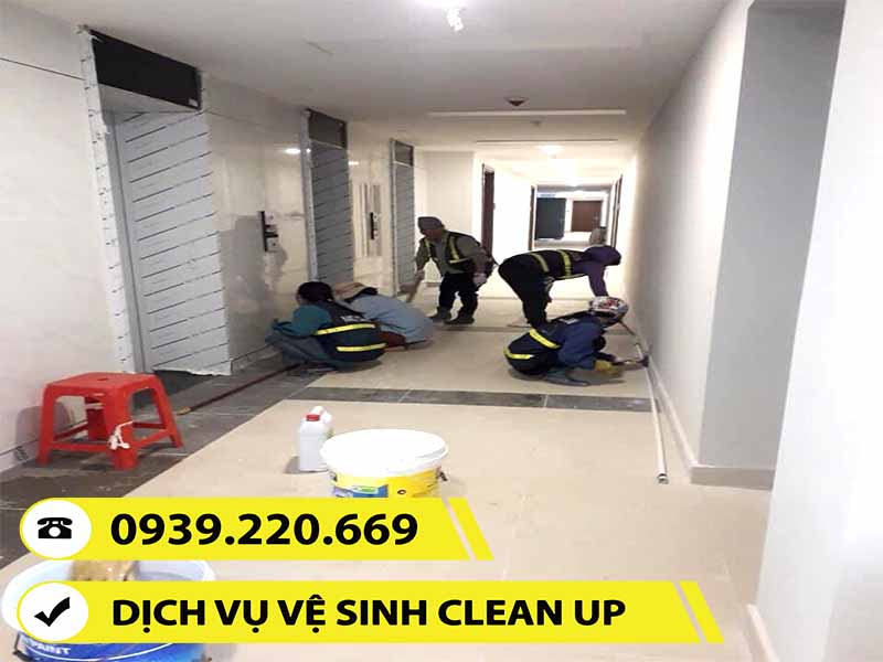 Dịch vụ vệ sinh công nghiệp nhà sau xây dựng, cải tạo tại KCN Sóng Thần