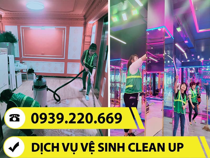 Clean Up - Dịch vụ vệ sinh công nghiệp sau xây dựng tại Dĩ An giá từ 5k/m2