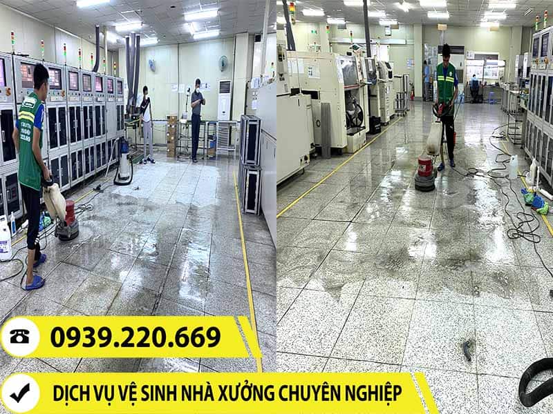 Quy trình vệ sinh nhà xưởng tại Tây Ninh của Clean Up cho hiệu quả cao, đáp ứng yêu cầu khách hàng