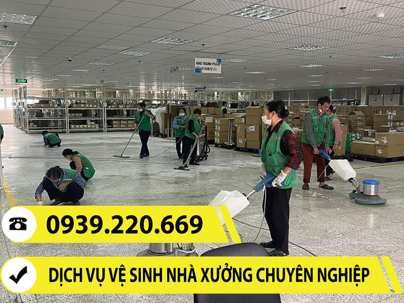 Dịch vụ vệ sinh quét màng nhện nhà xưởng tại Huyện Thanh Bình 