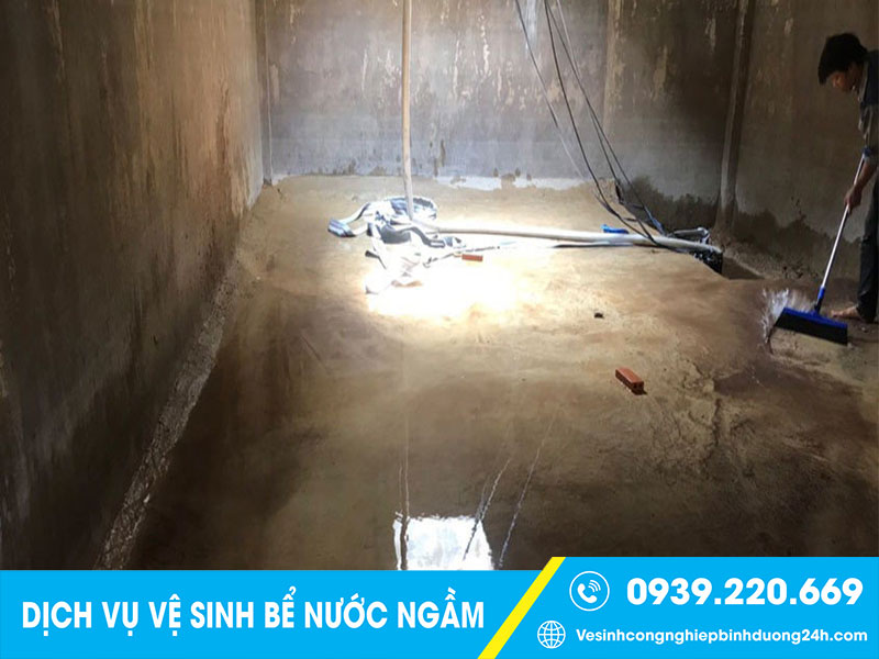 Quy trình súc rửa bể nước ngầm bài bản, hiệu quả