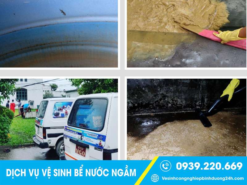 Clean Up tuân thủ quy trình vệ sinh bể chứa nước ngầm bài bản, hiệu quả