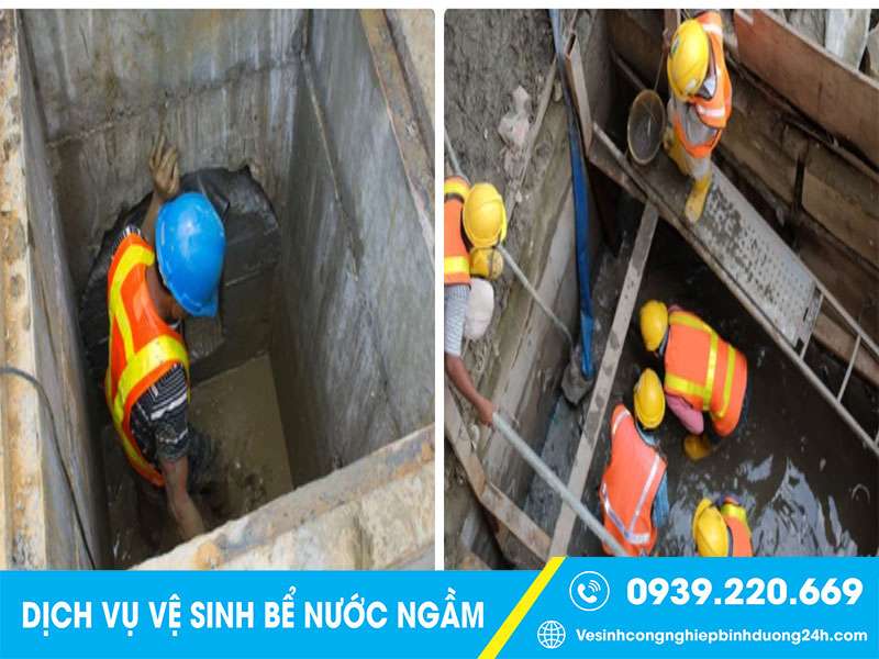 Dịch vụ vệ sinh bể nước ngầm Bến Cát giá rẻ