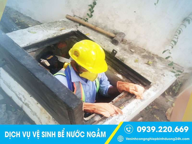 Thuê dịch vụ thau rửa bể nước ngầm tại Dĩ An giá rẻ