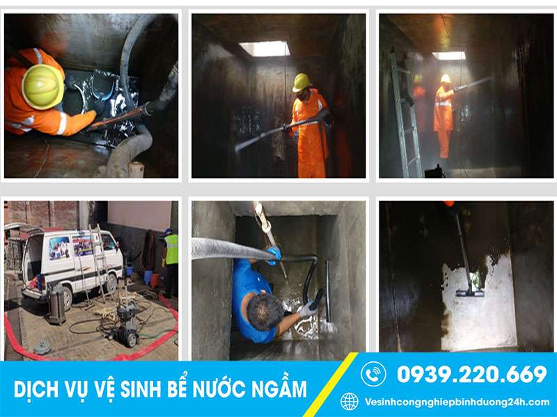 Quy trình vệ sinh bể nước ngầm tại Dĩ An bài bản, khoa học