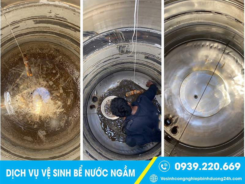 Clean Up vệ sinh các loại bồn chứa nước, bể nước ngầm tại Đồng Nai giá rẻ