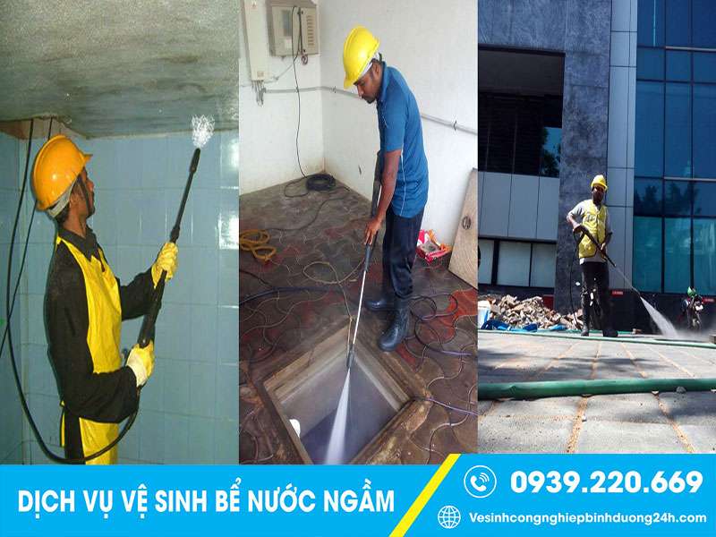 Clean Up - Dịch vụ vệ sinh bể nước ngầm tại KCN Amata