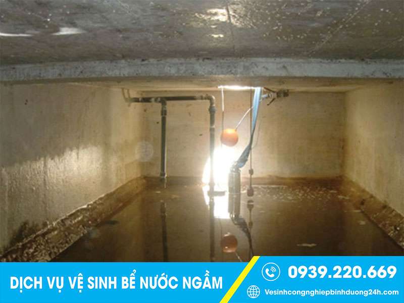 Vệ sinh bể chứa nước ngầm tại KCN Biên Hòa