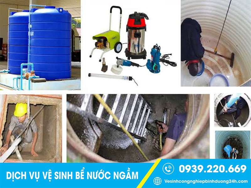 Clean Up - Dịch vụ vệ sinh bể nước ngầm tại KCN Mỹ Phước chất lượng vượt trội