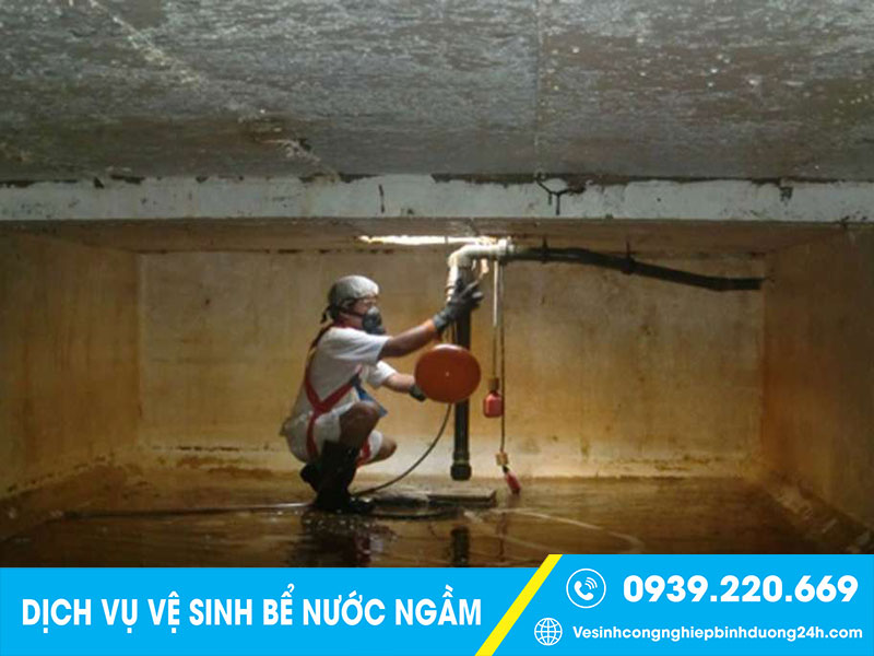 Clean Up - Dịch vụ vệ sinh bể nước ngầm KCN VSIP 2 chuyên nghiệp