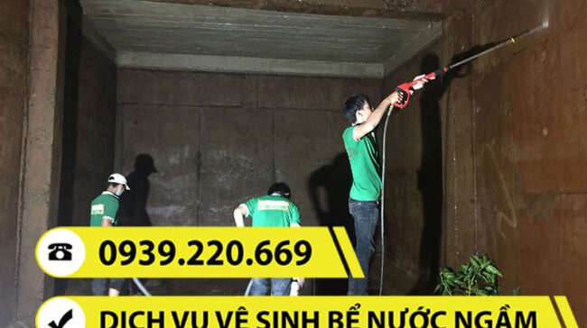 Clean Up - Dịch vụ vệ sinh bể nước ngầm tại Nhà Bè giá rẻ