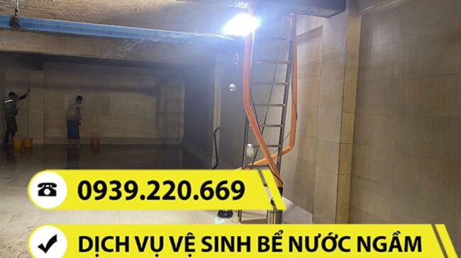 Dịch vụ vệ sinh bể ngầm tại Long An đạt chuẩn, tiêu diệt vi khuẩn, tảo... 