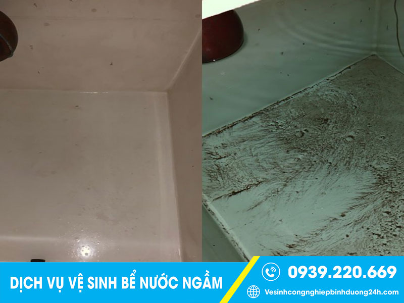 Thau rửa bồn chứa nước, súc rửa bể nước ngầm tại Quận 12