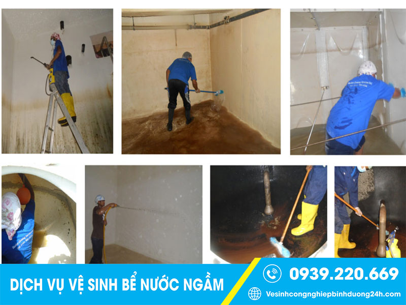 Clean Up triển khai đa dạng các dịch vụ vệ sinh bể nước ngầm, bồn chứa nước, bể bơi tại Quận 12