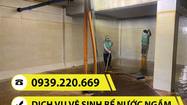 Bể nước ngầm cần được vệ sinh, thau rửa định kỳ