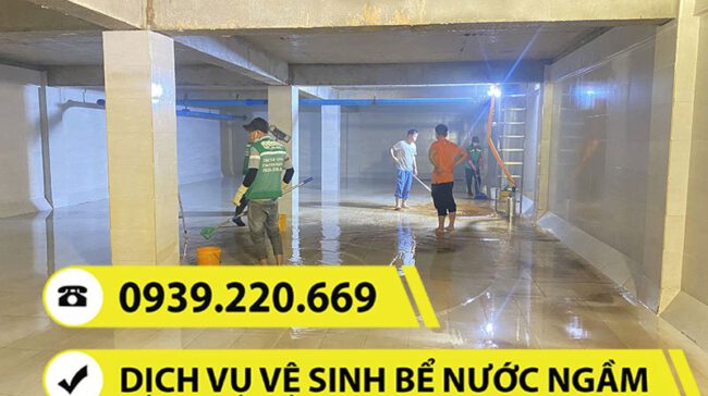 Dịch vụ vệ sinh, thau rửa bể ngầm tại Quận 8 giá phải chăng