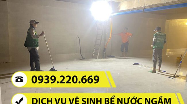 Clean Up nhận súc rửa bồn nước, bể ngầm tại Quận 9 cho mọi gia đình