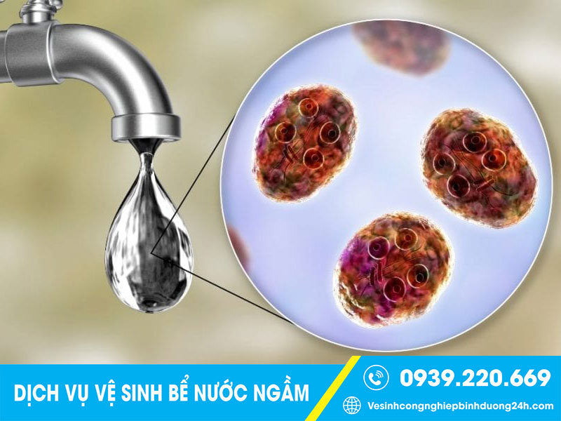 Bể chứa nước ngầm cần được vệ sinh định kỳ để đảm bảo chất lượng nước sạch, an toàn cho sức khỏe