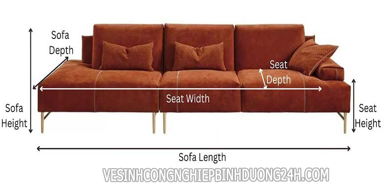 Tính toán, cân đối vị trí kích thước sofa với không gian phòng khách