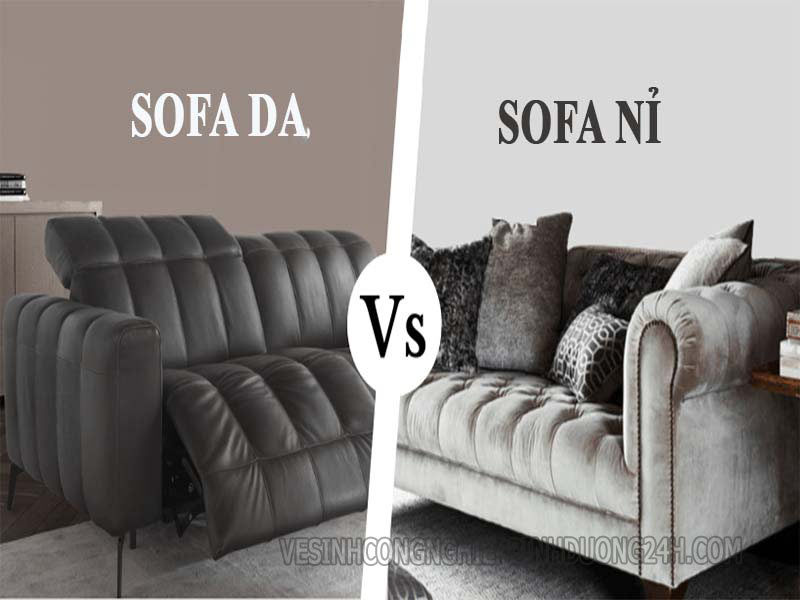 Nên mua ghế sofa nỉ hay sofa da?