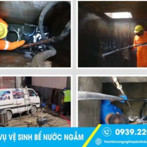 Clean Up - Dịch vụ vệ sinh bể nước ngầm Bình Dương đáng đồng ti