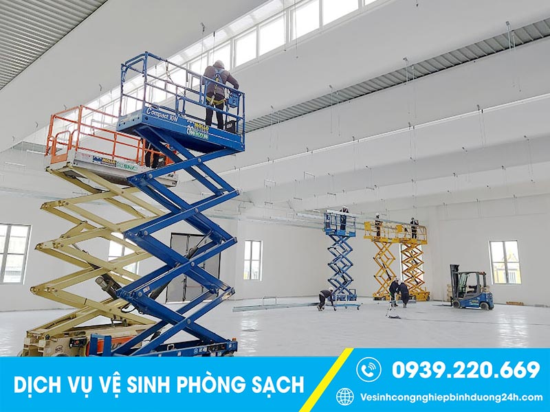 Quy trình vệ sinh phòng sạch cẩn thận, chặt chẽ theo từng bước