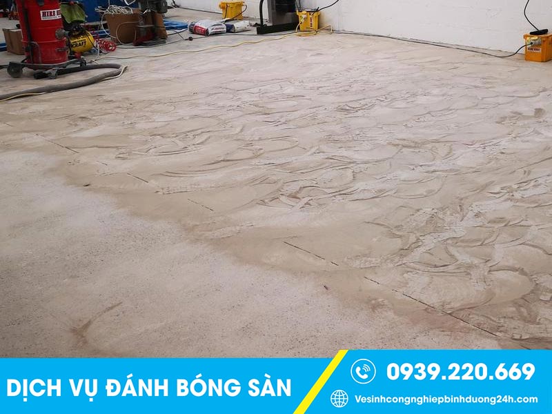 Sàn bê tông bền đẹp, sạch sẽ, láng mịn sau khi được đánh bóng