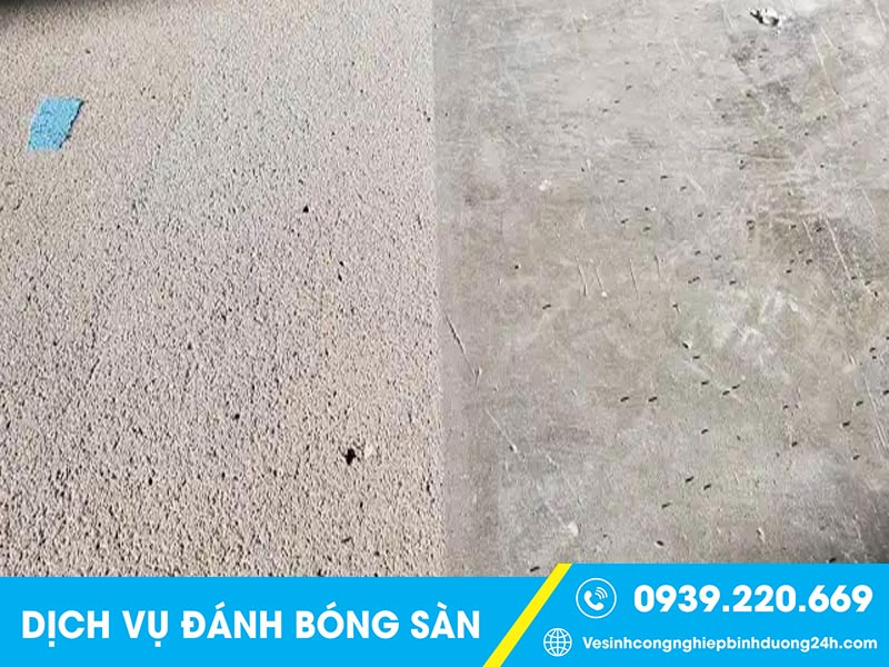 100% khách hài lòng chất lượng sàn đánh bóng được Clean Up xử lý