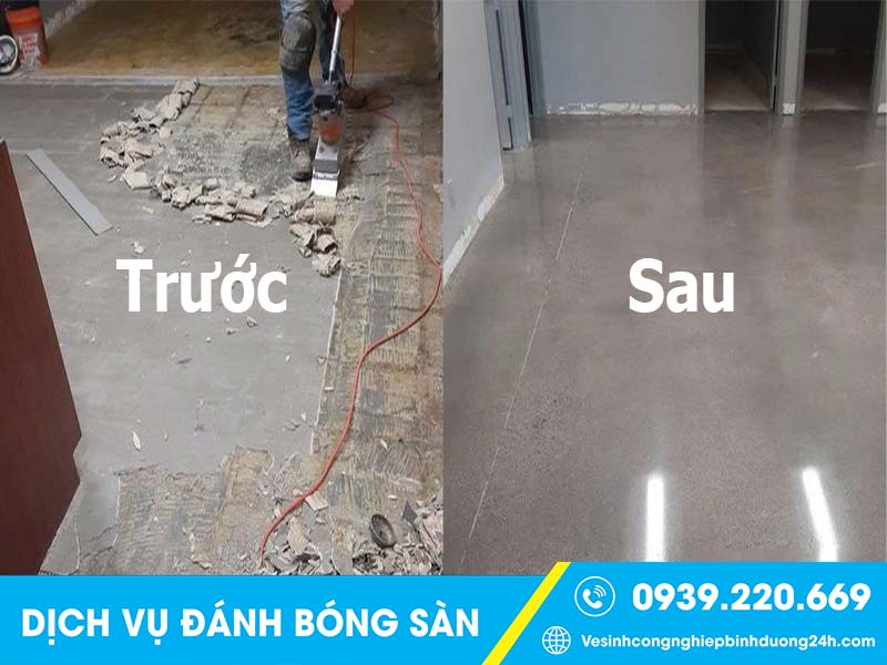 Clean Up - Dịch vụ đánh bóng sàn bê tông tại Bình Dương rất được tin tưởng