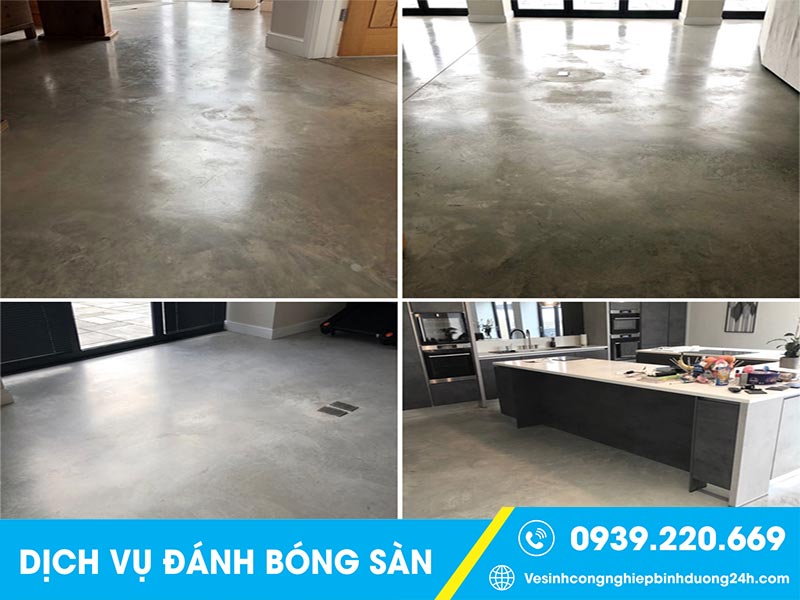 Dịch vụ đánh bóng nền bê tông tại Bình Phước giá rẻ