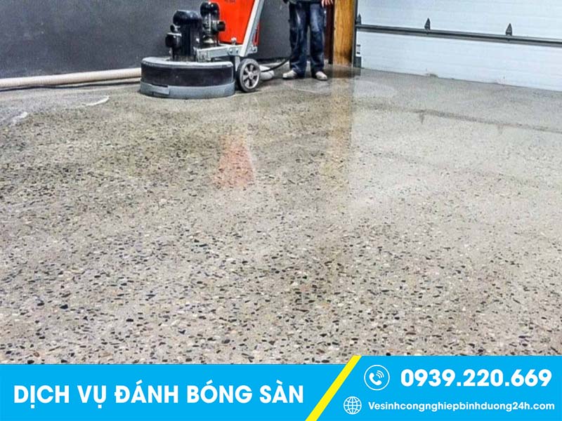 Dịch vụ mài sàn bê tông nhà xưởng tại Hải Phòng