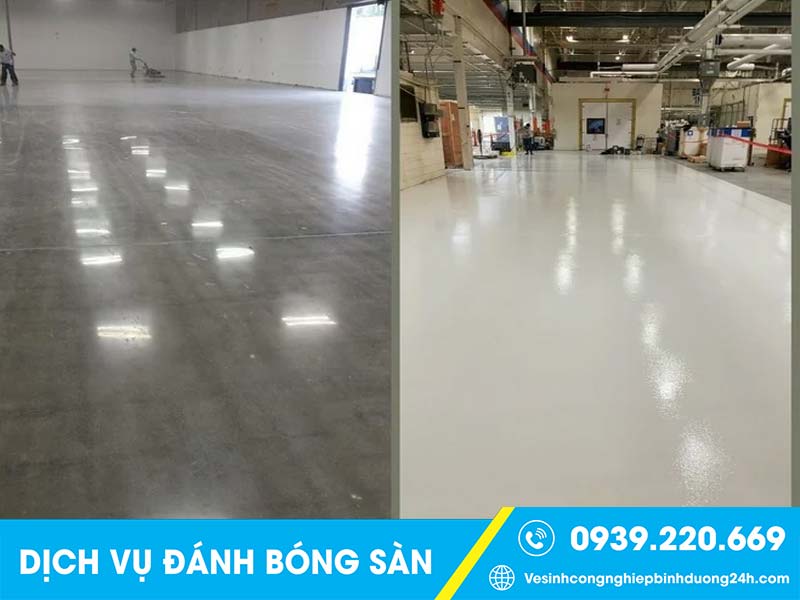 Clean Up - Dịch vụ đánh bóng sàn bê tông tại Long An