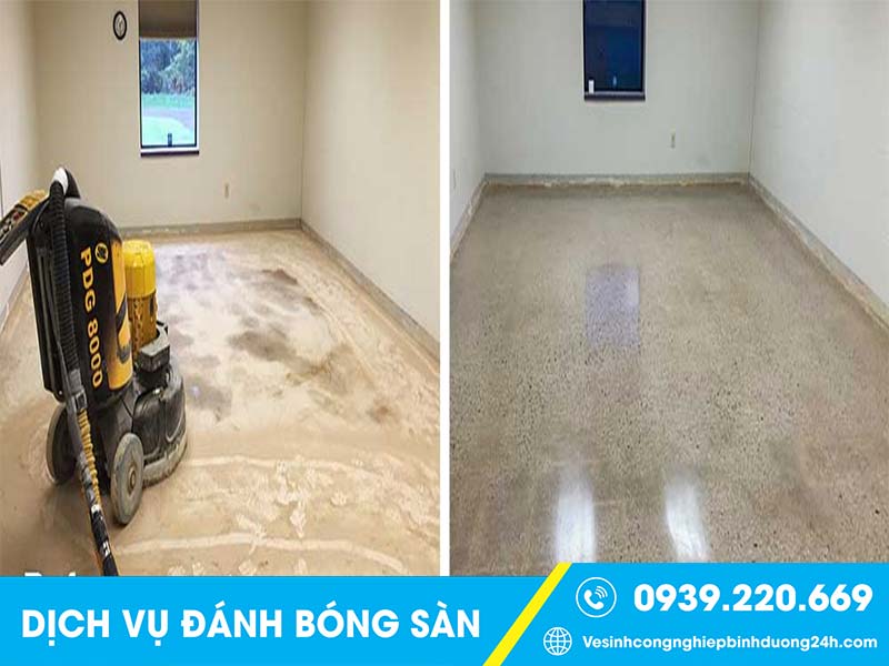 Chất lượng dịch vụ đánh bóng nền bê tông tại Long An của Clean Up