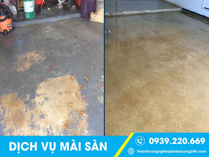 Sự khác biệt trước và sau khi thuê dịch vụ mài sàn chuyên nghiệp