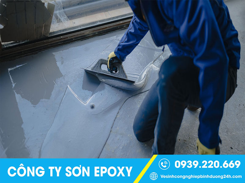 Dịch vụ sơn Epoxy sàn nhà xưởng tại Bình Dương