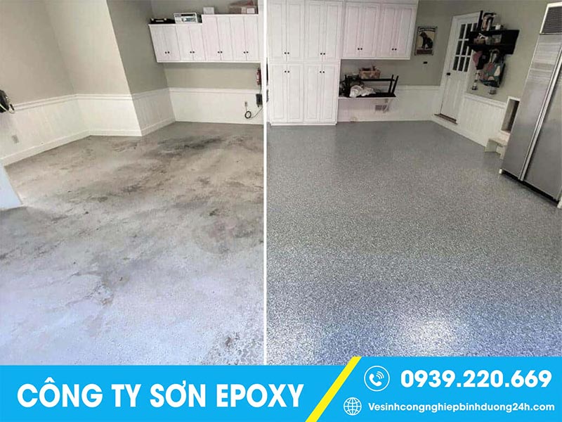 Quy trình thi sơn Epoxy cẩn thận, tỉ mỉ từng công đoạn