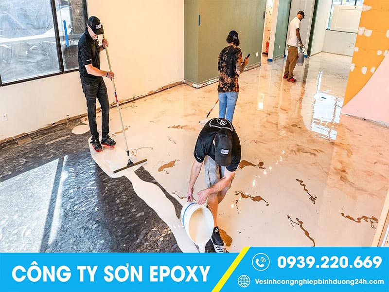 Clean Up - Dịch vụ thi công sơn Epoxy tại Long An uy tín TOP 1