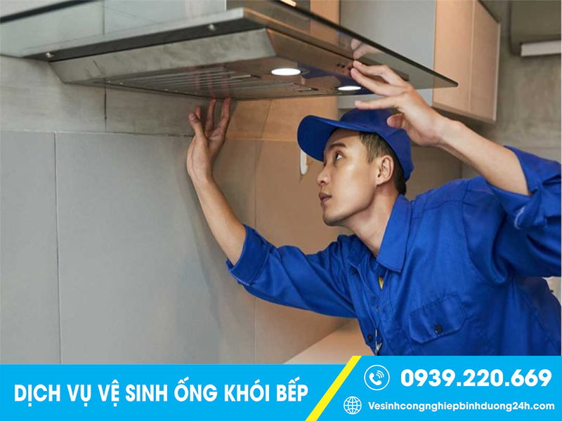 Vệ sinh làm sạch ống khói bếp quán ăn, nhà hàng