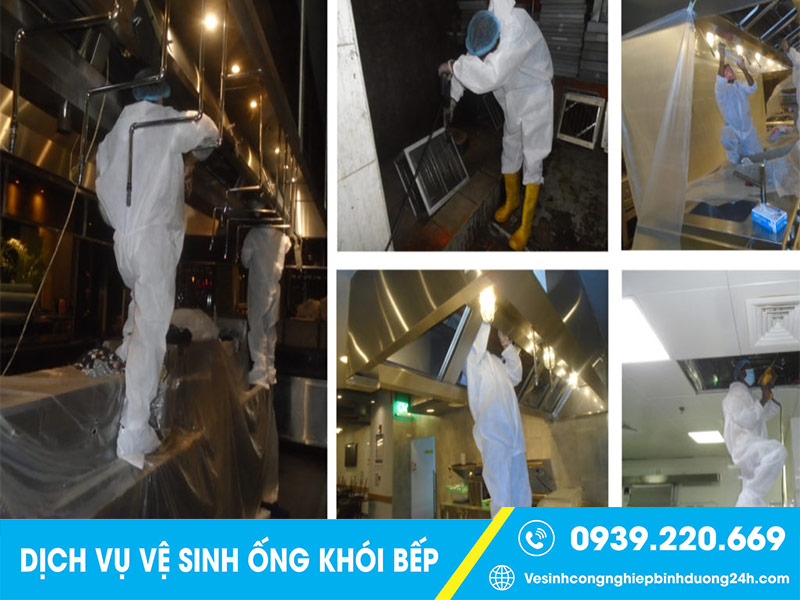 Liên hệ Clean Up khi cần thuê dịch vụ vệ sinh ống khói bếp Thủ Dầu Một giá rẻ, uy tín