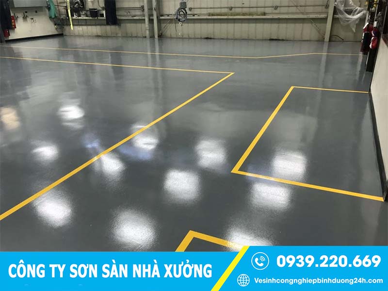 Quy trình sơn sàn nhà xưởng Bắc Ninh uy tín, giá rẻ, có tâm