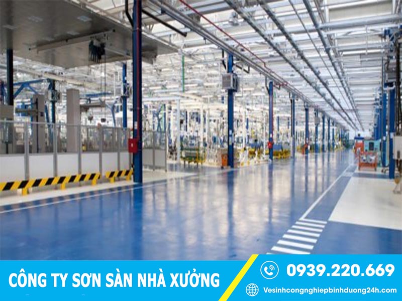 Công ty sơn sàn nhà xưởng tại Bình Phước uy tín, giá rẻ