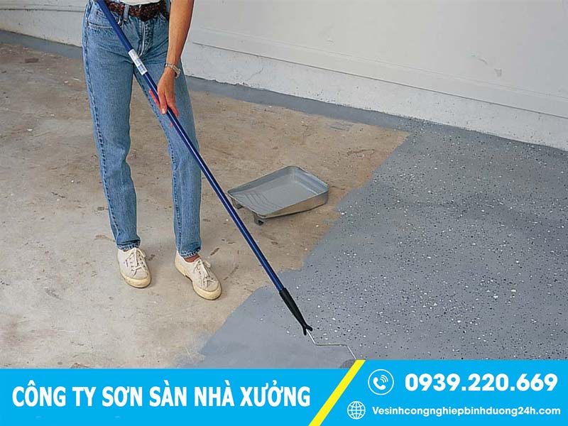 100% khách hài lòng chất lượng dịch vụ sơn sàn nhà xưởng Hải Phòng giá rẻ