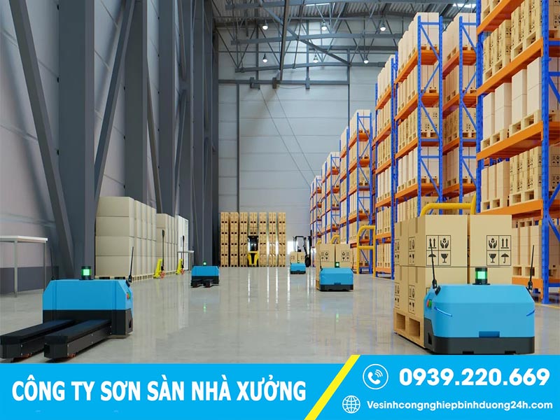 Giá dịch vụ sơn sàn nhà xưởng tại Thanh Hóa rất phải chăng